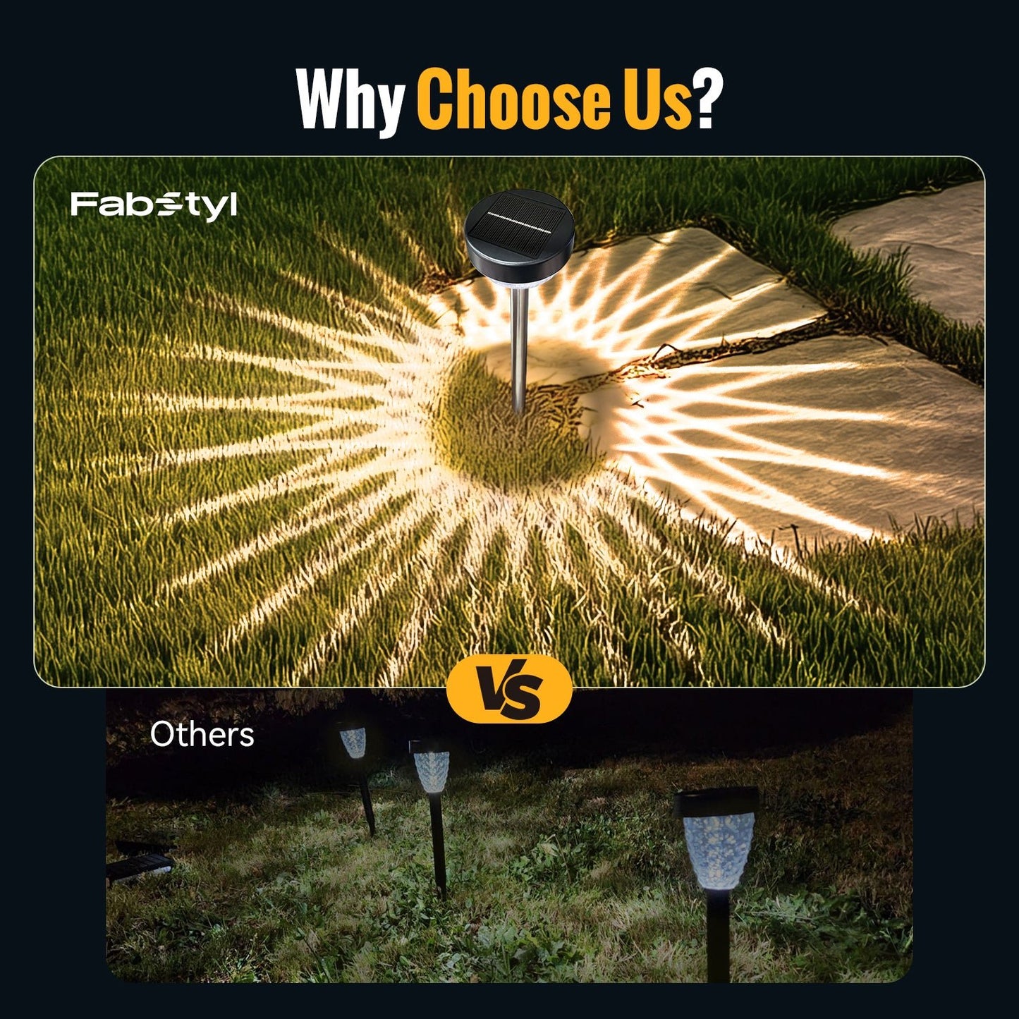 Solar Pathway Light With 8 Lighting Colors - FabStyl